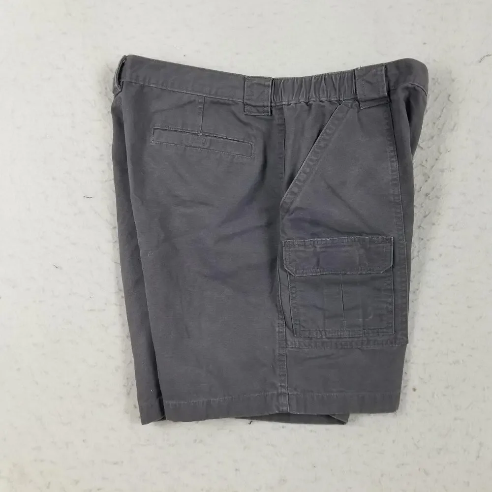 Savane Cargo Shorts Mens 38 Gray 100% Cotton Casual Outdoor‎ Pockets Classic